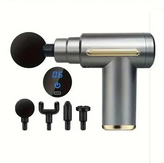 pistolet massage musculaire gris